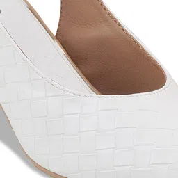 Metro Textured Kitten Mules With Backstrap image 2