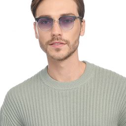 Vincent Chase by Lenskart Unisex Browline Sunglasses with UV Protected Lens image 5