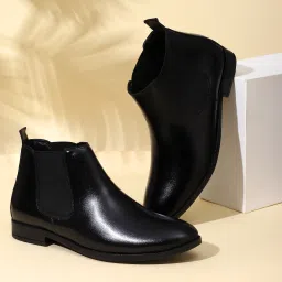 Chelsea Formal Boots/Modern Slip-On Ankle Boot/Long Woudland Formal Chalsi Shoes For Men-77