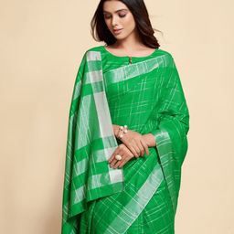 Sangria Checked Zari Saree-picture-16