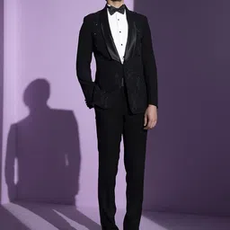 CONTRAST BY PARTH Men Single-Breasted Three-Piece Formal Suit image 5