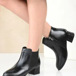 Eego Italy Men Black Solid High-Top Chelsea Boots-picture-14