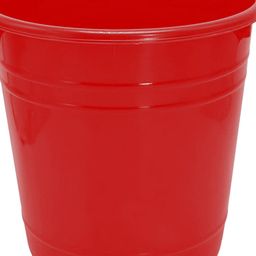 Kuber Industries Red Set Of 3 Open Round Trash Bins 5 L Each image 4