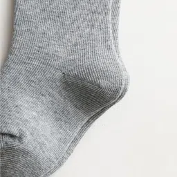 EL REGALO Girls Grey Patterned Calf Length Socks image 5