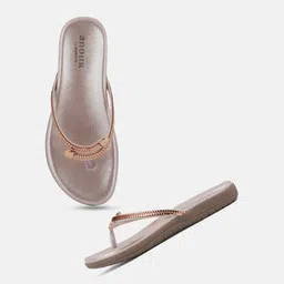 Anouk Textured Open Toe Flats image 4