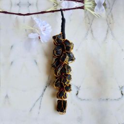Black Tourmaline Vastu Door Hanging Protection from Negative Energy & Evil Eyes Decorative Showpiece - 7 cm-image-27
