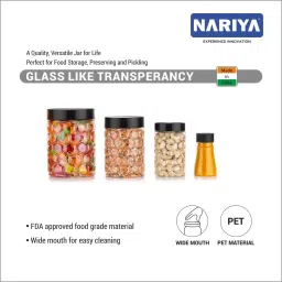 nariya Plastic Grocery Container- 1200 ml, 650 ml, 350 ml, 125 ml image 2