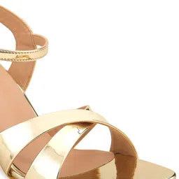 Shezone Open Toe Block Heels With Backstrap image 3