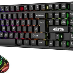 Elista ELS-BOLT RGB Wired USB Keyboard & Mouse Combo Wired USB Standard Multi-device Keyboard Compatible with Desktop, Laptop, Mac-image-1