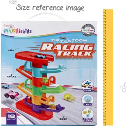 intelliskills Zip Zap Zoom Racing Tower Track with Stack, Roll & Ramp Play for Kids|3 Toy Cars image 5