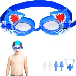 Kids Swimming Goggles Shark Anti Fog Waterproof Adjustable Strap for Ages 6 12-image-56