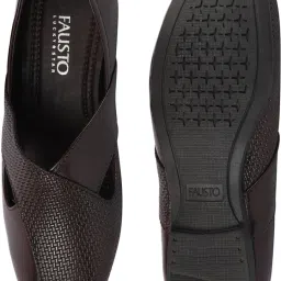 fausto Embossed Design Ethnic Party Slip On Juttis and Mojaris For Men image 5