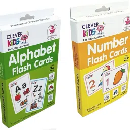 2 in 1 Flash Cards, Alphabet & Number, 25 Cards for Kids Birthday/Return Gift-17
