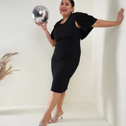 SASSAFRAS Curve Plus Size Sheath Dress image 2