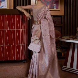Woven Kanjivaram Silk Blend Saree-image-62