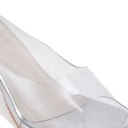 Misto Open Toe Slim Heels With Open Back image 3