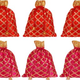 Women Red, Pink Potli-image-94