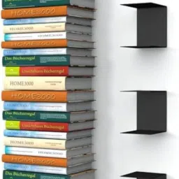 Heavy Duty Wall Mount Metal U Shape Shelf Book CD DVD Storage Display Bookcase Metal Open Book Shelf-51