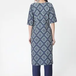 7threads KALINI Pack Of 2 Printed Straight Kurta with Trousers image 2