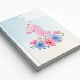 Sky Blue unicorn hardbound Diary A5 Diary Ruled 200 Pages-10