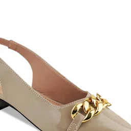 Shoetopia Embellished Pointed Toe Block Heel Pumps image 5