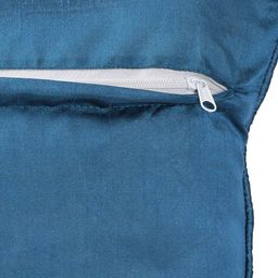 ROMEE Blue & Silver-Toned Set of 5 Abstract Square Cushion Covers image 4