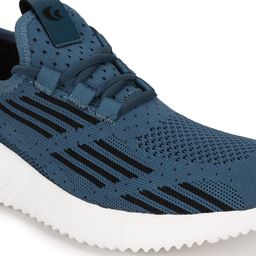 Allen Cooper Men Teal Mesh Running Non-Marking Shoes image 4