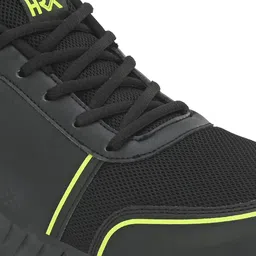 HRX by Hrithik Roshan Men Black And Lime Green Memory Foam Non-Marking Running Shoes image 4