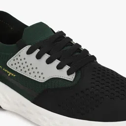 Allen Cooper Men Green Mesh Running Non-Marking Shoes image 2