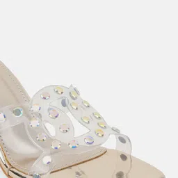 Anouk Embellished Open Toe Block Heels image 2