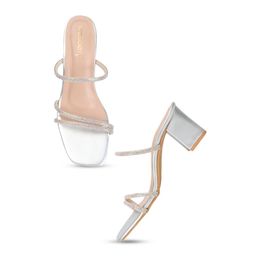 CORSICA Embellished Open Toe Block Heels image 4