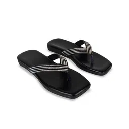 BAESD Embellished Open Toe Flats image 4