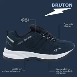 Bruton Men Mesh Lace-Up Running Shoes image 3