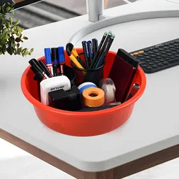 Kuber Industries Red Set of 4 Regular Desk Organiser Organisers image 5