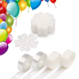 Balloon Decoration 2 Arch Strip 2 Glue Roll & 6 Flower Clips for Party Birthday-image-1