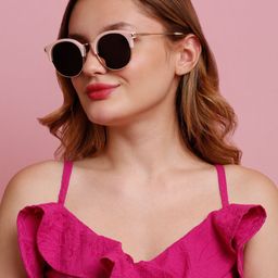 SUNNIES Women Round Sunglasses with Polarised Lens-image-85