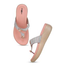 Shezone Textured Open Toe Flatform Heels image 2