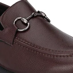Mactree Men Maroon Solid Formal Slip-Ons image 5