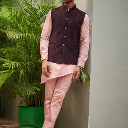 MR BUTTON Floral Printed Nehru Jacket image 5