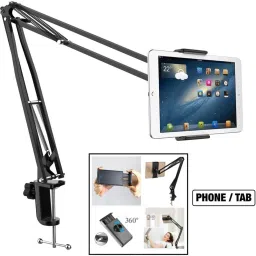 Mobtude Tabletop Overhead Tripod Mobile Holder with 360 Rotate for Cooking Sketch Videos Tripod, Tripod Ball Head, Tripod Bracket, Tripod Clamp, Tripod Kit image 4