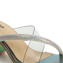 Retro Walk Open Toe Block Heels image 3