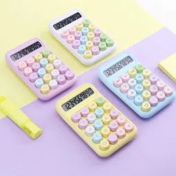 q7 brand Calculator Multicolor Az8 12 Digits Large LCD Display Calculator pack1_AZ8 BasicCalculator image 4