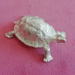 Pure Silver Tortoise/Turtle/Kachhua (100 Gram Approx) Decorative Showpiece - 6.3 cm-image-37