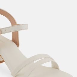 Mast & Harbour White Open Toe Block Heels image 5