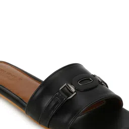 Truffle Collection Embellished Open Toe Flats image 4
