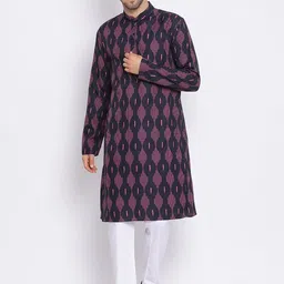 Hangup Men Printed Kurta with Pyjama image 5