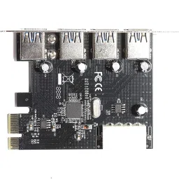 WiredCom PCI Express Card 4 Port USB 3.0 with 5V 4-Pin Power Connector up to 5 Gbps Speed Lan Adapter image 4