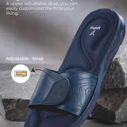 yoho Men Perforated Adjustable Strap Sliders image 3