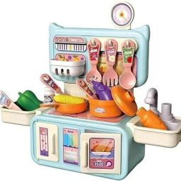 Kitchen Set for Kids Girls Big Cooking Set Kitchen Set Cooking Pretend Play Set-96