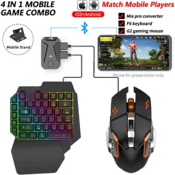 GamerFlex MixPro Plus 4-in-1 Wireless Gaming Combo,RGB backlit Combo Set-23